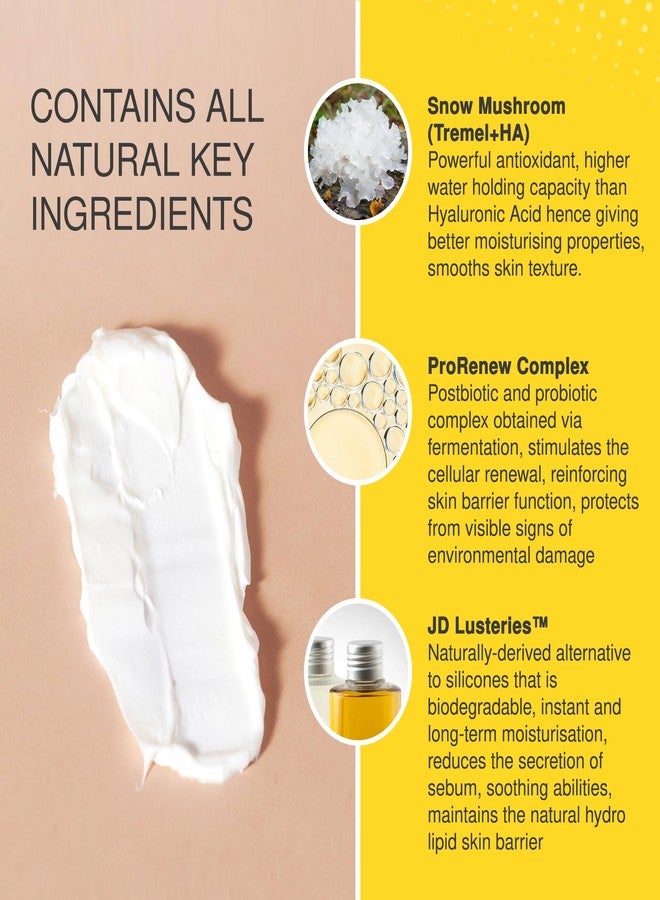 jojoba The Jojoba Company Overnight Multi-Biotic Moisture Cream with Snow Mushroom & ProRenew Complex – Hydrating Night Cream for Dry, Sensitive Skin – Nourishing, Lightweight - Image 4
